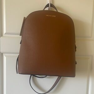 Michael Kors Tan Leather Backpack